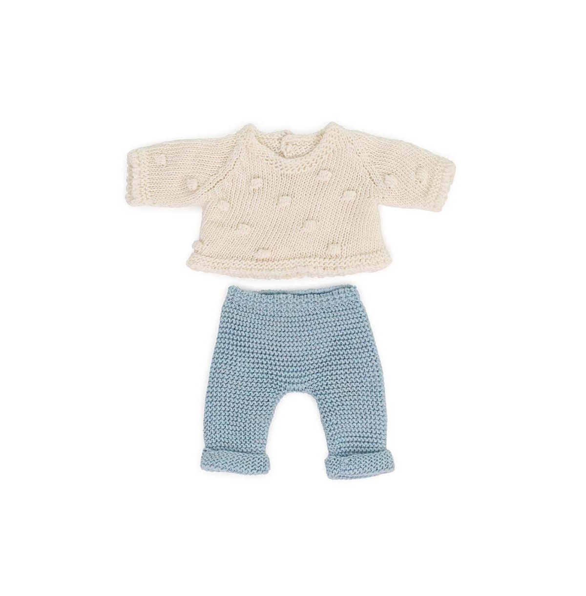 Miniland Kids' Knitted Doll Outfit 8.25" In Multi