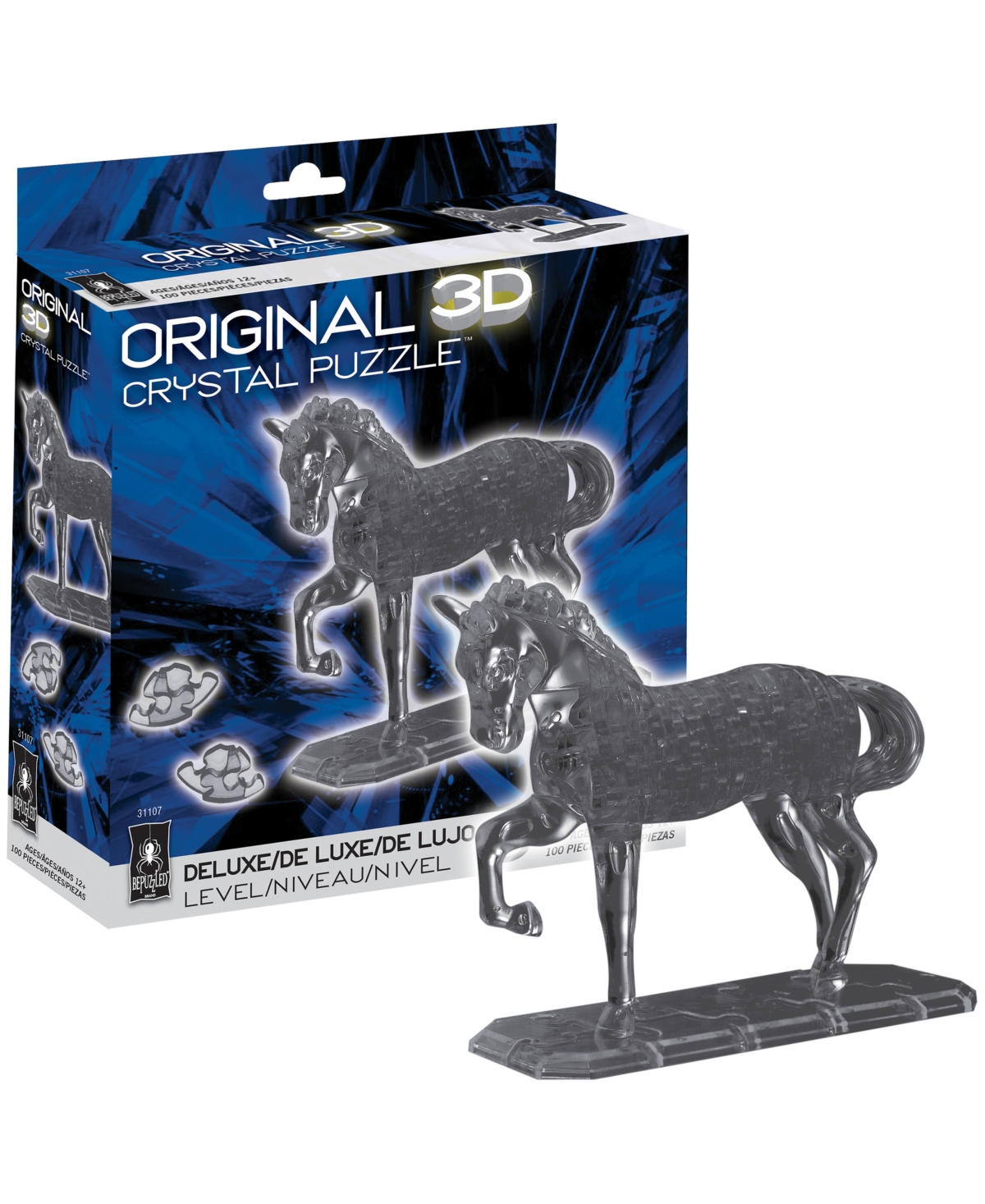 Shop Bepuzzled 3d Crystal Horse Puzzle Set, 101 Pieces In Multi Color