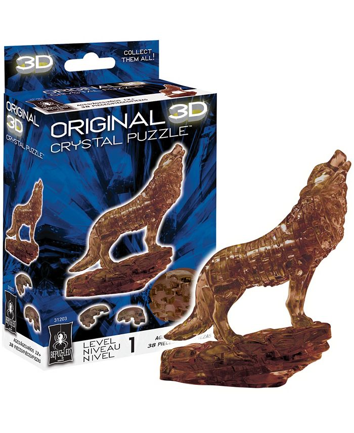 BePuzzled 3D Crystal Wolf Puzzle Set, 38 Pieces Macy's