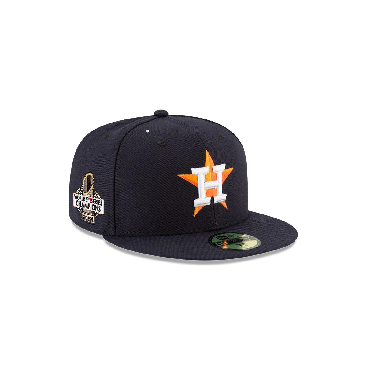Shop New Era Men's  Navy Houston Astros 2022 World Series Champions Side Patch 59fifty Fitted Hat