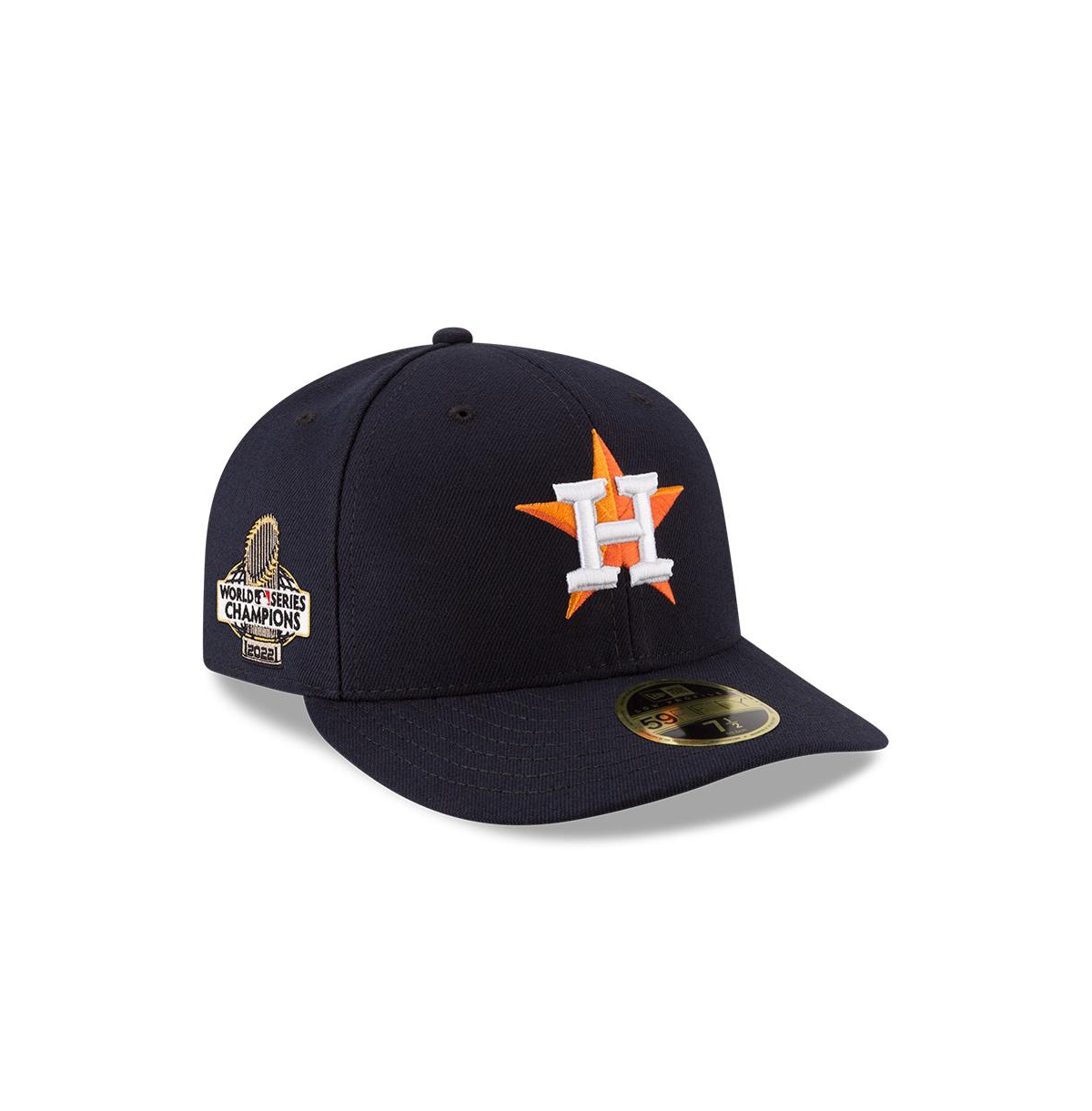 Shop New Era Men's  Navy Houston Astros 2022 World Series Champions Side Patch Low Profile 59fifty Fitted