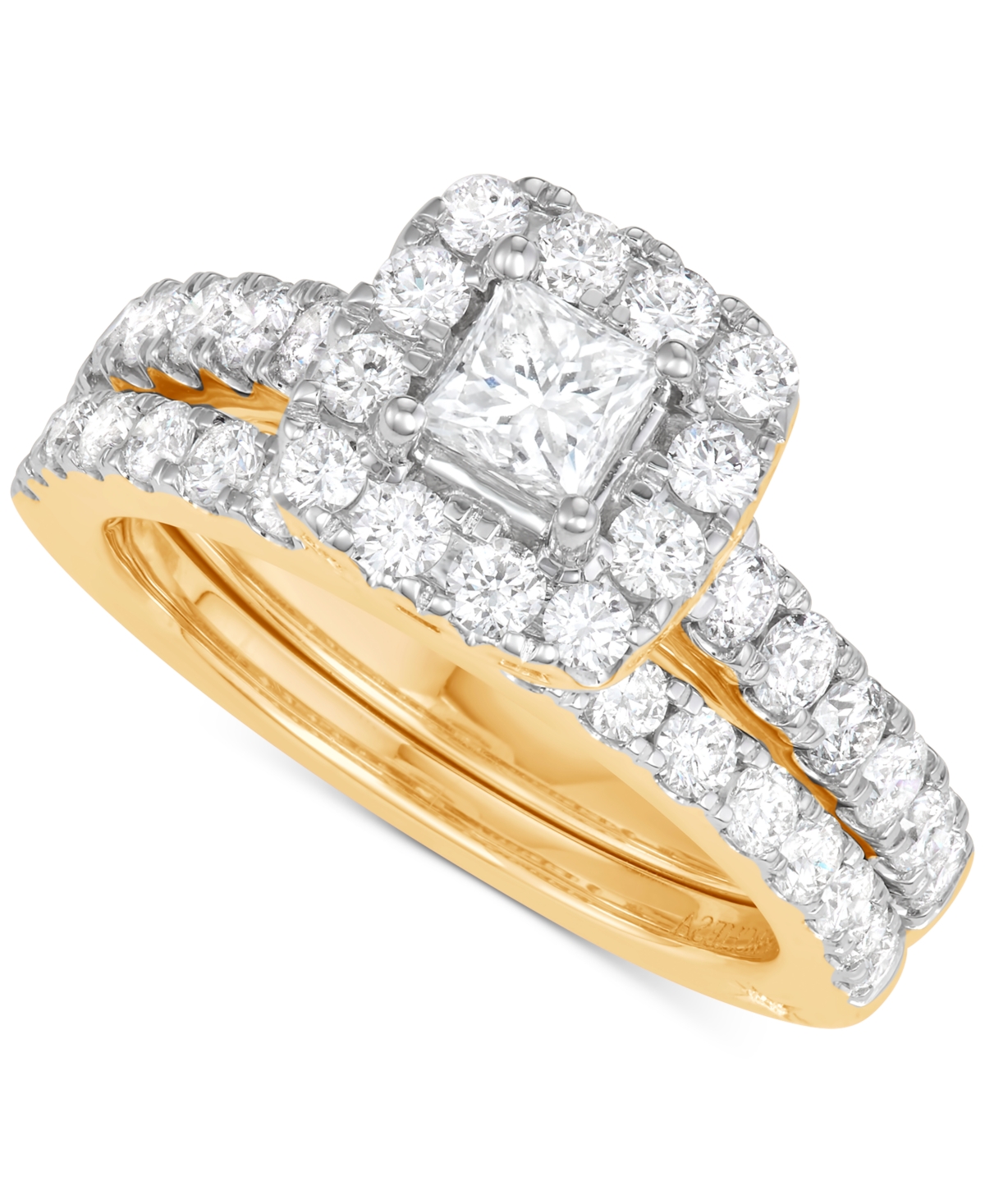 Marchesa Diamond Princess Bridal Set (2 ct. t.w.) in 18k White, Yellow or Rose Gold