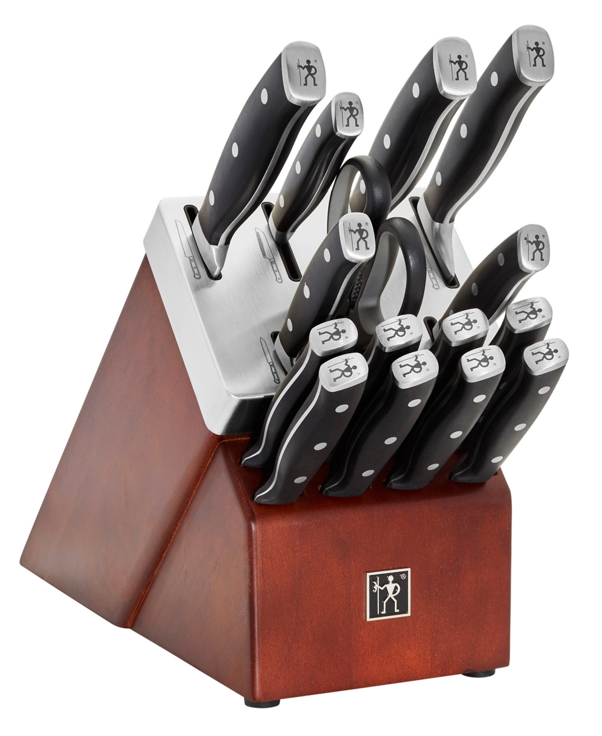 Henckels Forged Accent 16 Piece Self Sharpening Set - Stainless Steel, Brown