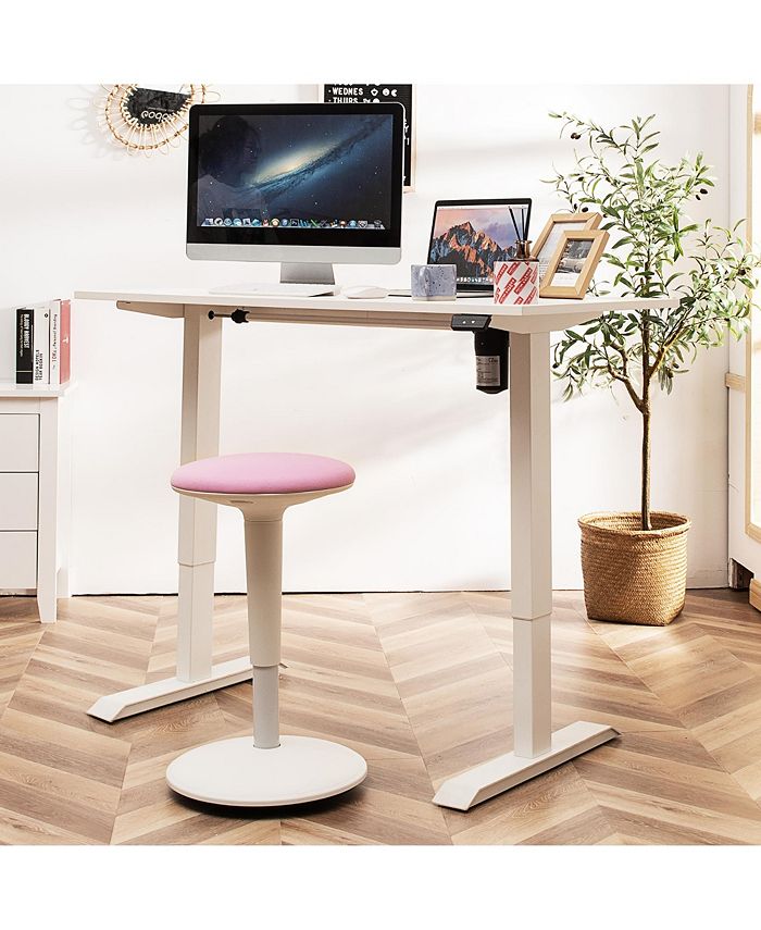 Costway Wobble Stool HeightAdjustable Wiggle Chair Standing Stool w/ Swivel Rock Tilt & Reviews