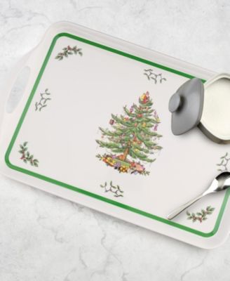 Christmas Tree Melamine Trays, Set of 2, Exclusively at Macy’s
