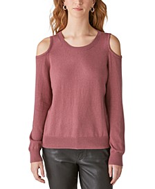 Women's Cold-Shoulder Long-Sleeve Sweater