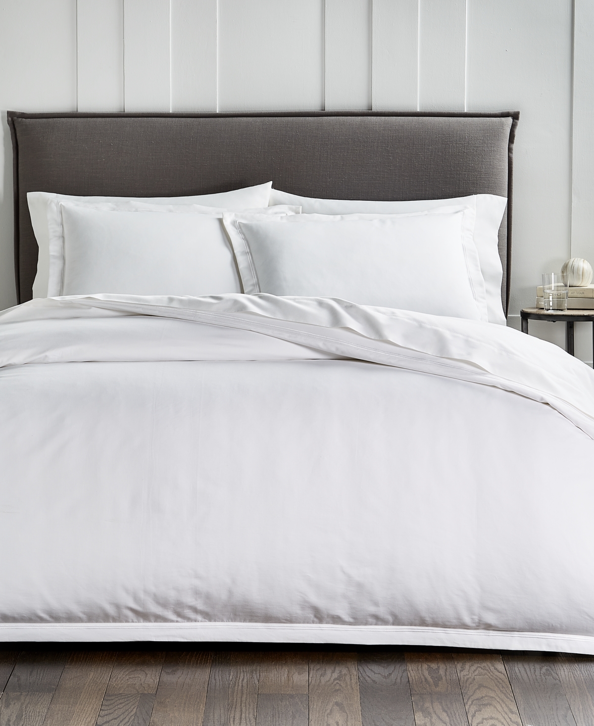 Shop Hotel Collection Supima Cotton 1000-thread Count 3-pc. Duvet Cover Set, Full/queen, Created For Macy's In White