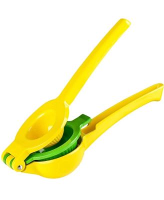 2-in-1 Metal Manual Lemon Squeezer – Sturdy Hand Juicer for Max Extraction