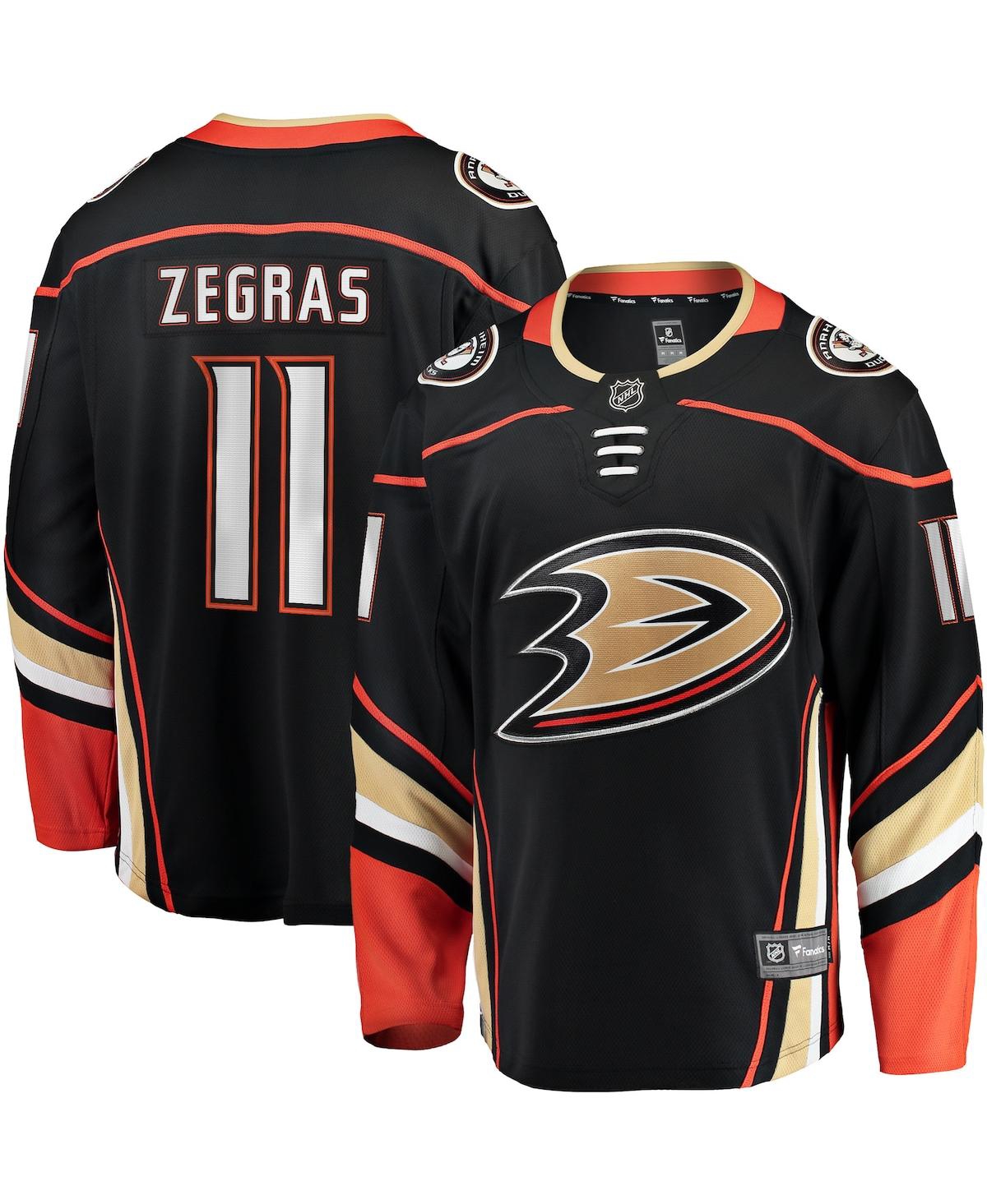 Men's Fanatics Trevor ZegrasAnaheim Ducks Home Breakaway Player Jersey - Black
