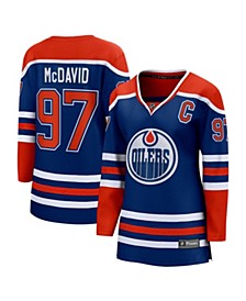 Women's Branded Connor McDavid Royal Edmonton Oilers Home Premier Breakaway Player Jersey