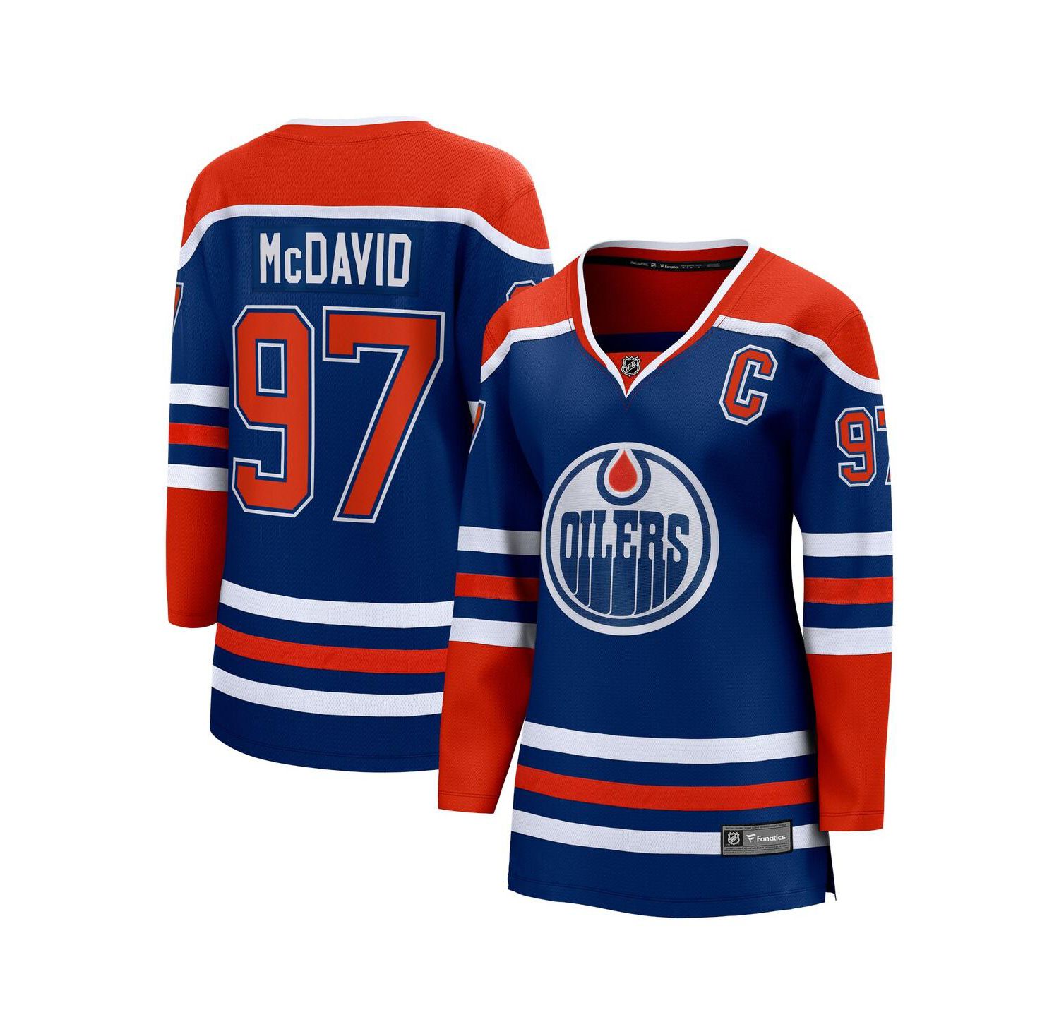 Women's Connor McDavid Royal Edmonton Oilers Home Premier Breakaway Player Jersey