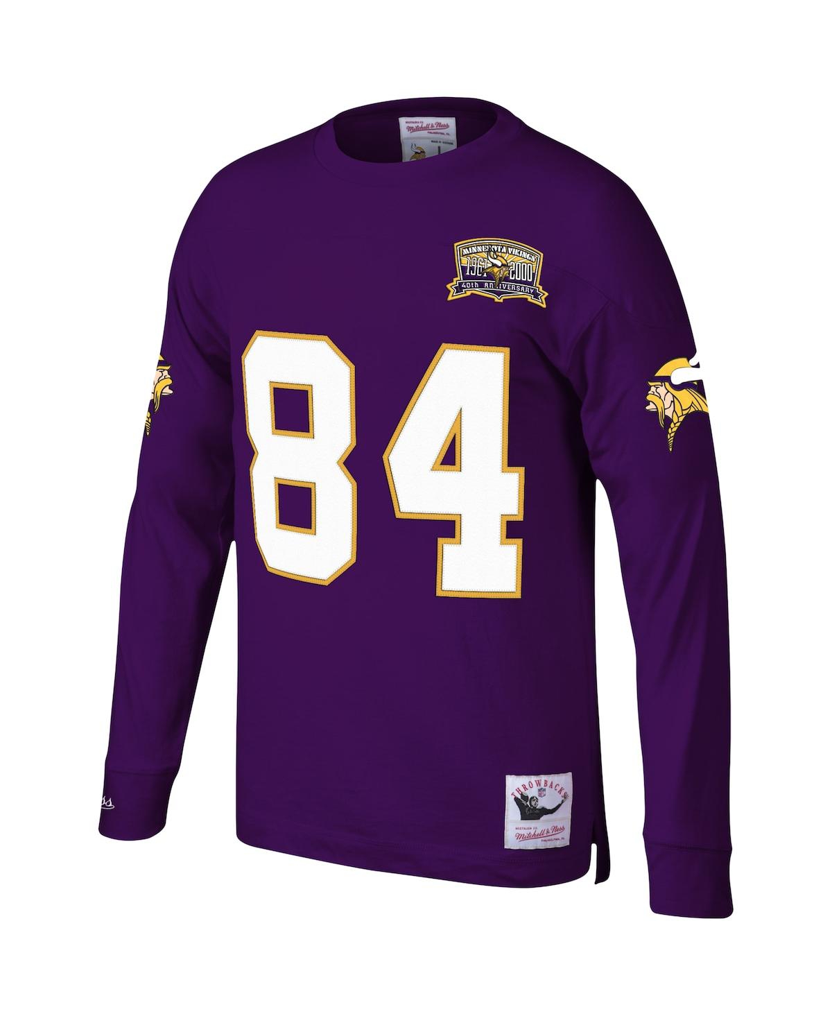 Mitchell & Ness Men's  Randy Moss Purple Minnesota Vikings 2000 Retired Player Name And Number Long S In Purple