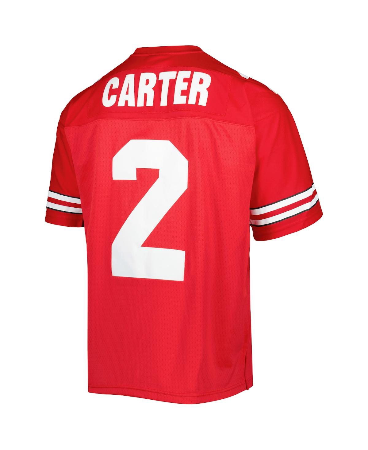 Men's Mitchell & Ness Cris CarterOhio State Buckeyes Authentic Jersey - Scarlet