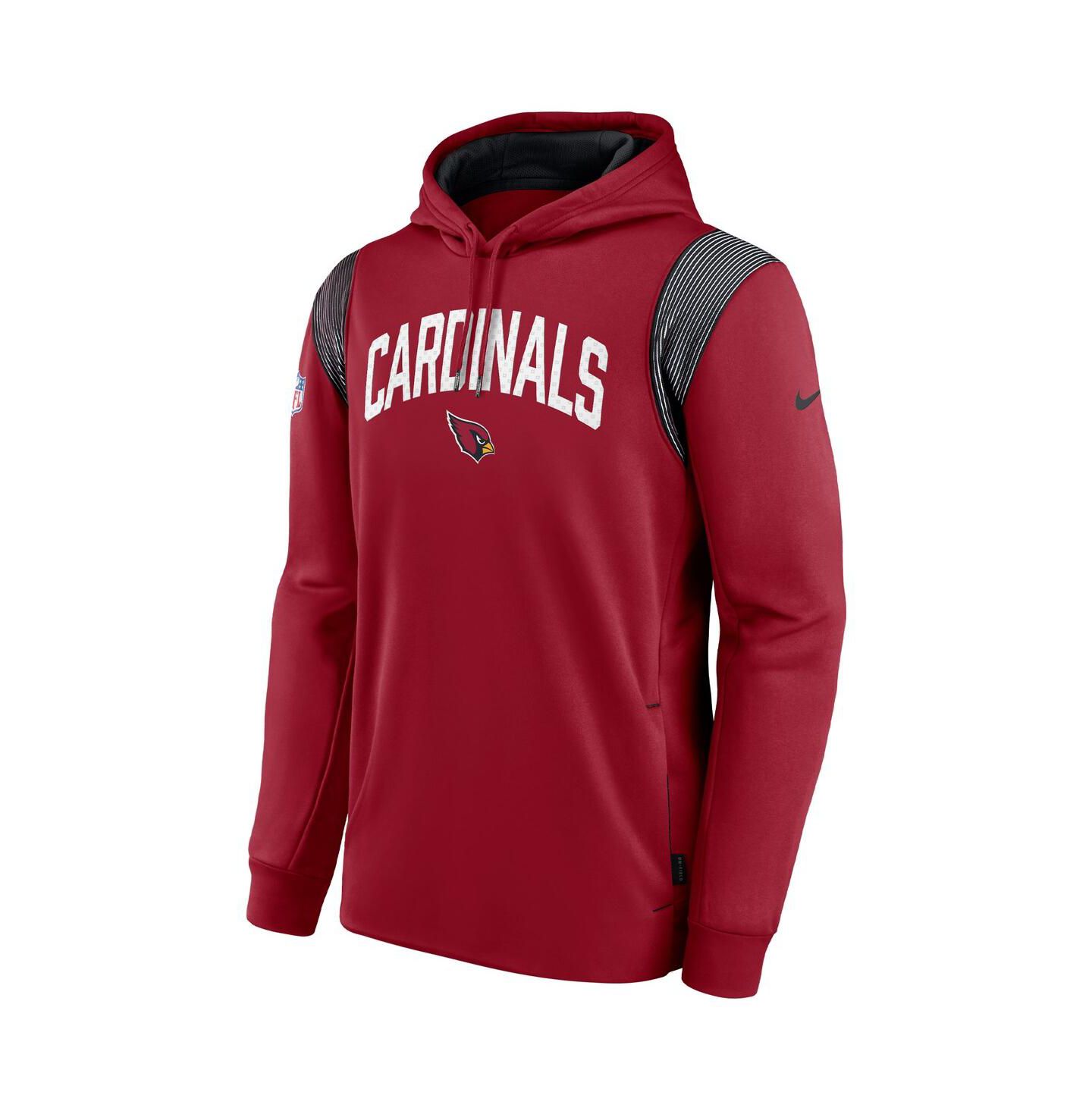 Мужское худи Nike Cardinal Arizona Cardinals Sideline Athletic Stack Performance Pullover — фото 4