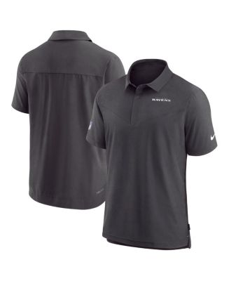 Nike Men's Black Baltimore Ravens Sideline Lockup Performance Polo