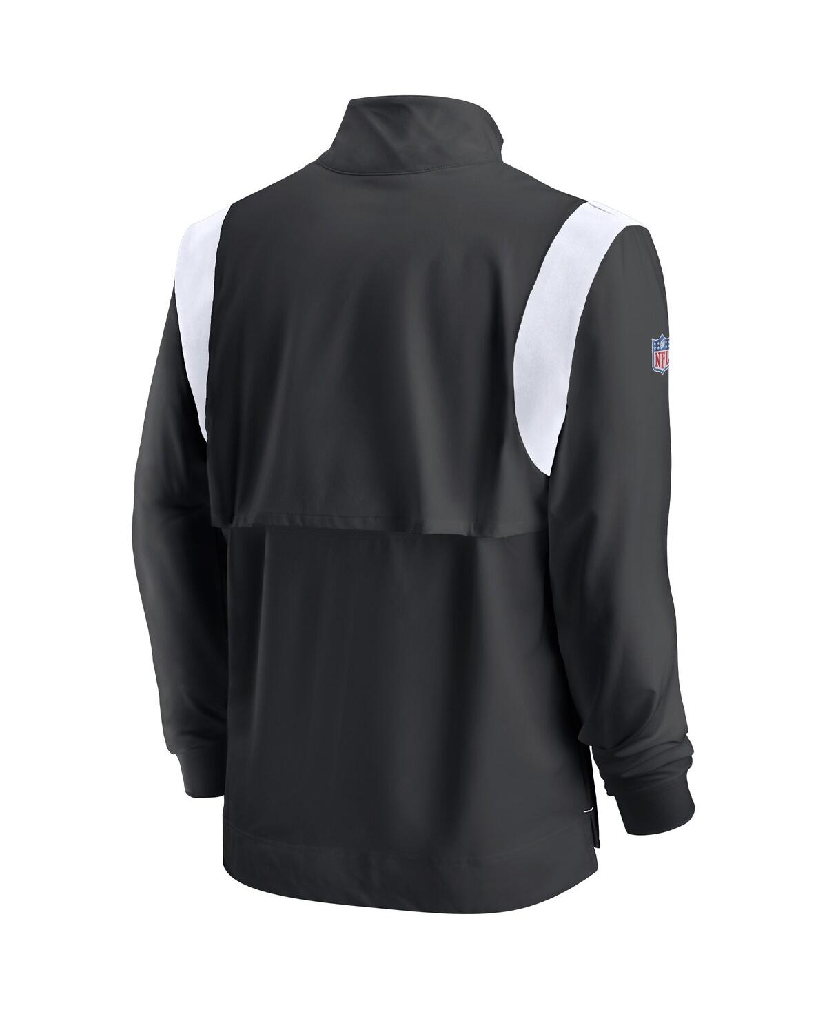 Men's NikeAtlanta Falcons Sideline Coach Chevron Lockup Quarter-zip Long Sleeve Top - Black