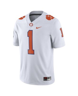 Men's Clemson Tigers #1 Away Game Jersey