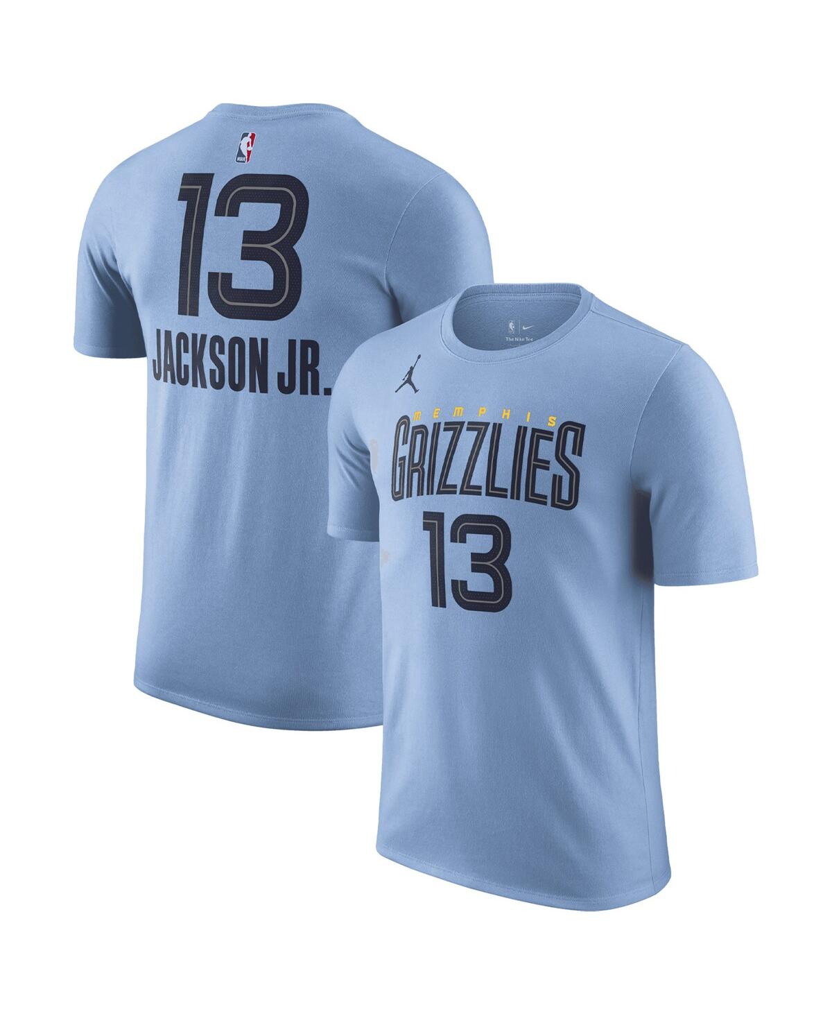 Men's Jordan Jaren Jackson Jr. Light Blue Memphis Grizzlies 2022/23 Statement Edition Name and Number T-shirt - Light Blue