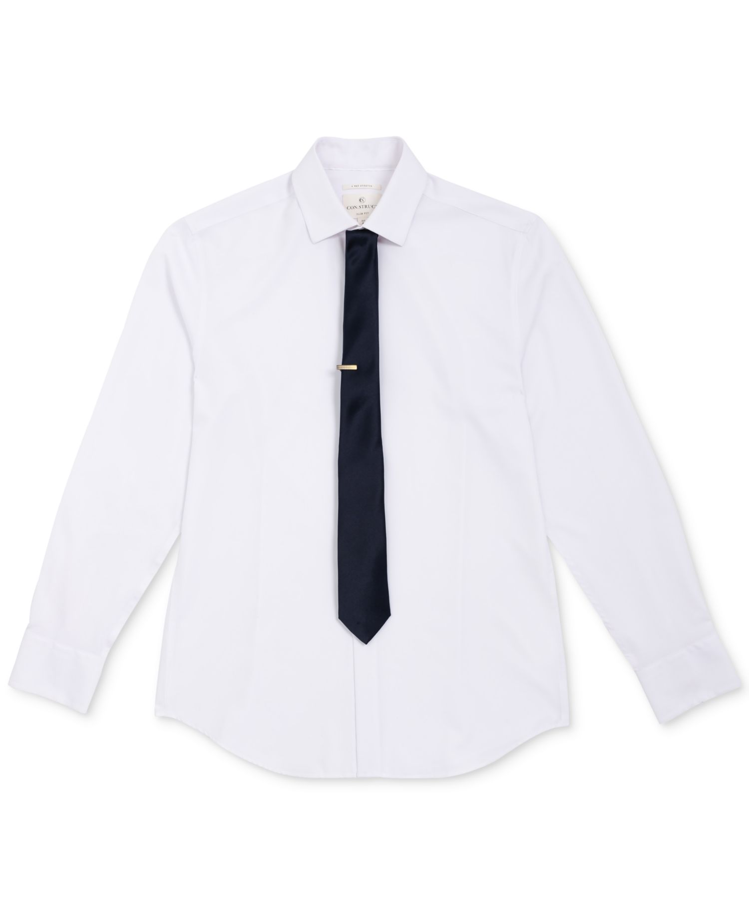 Men's Solid Tie & 1" Tie Bar Set