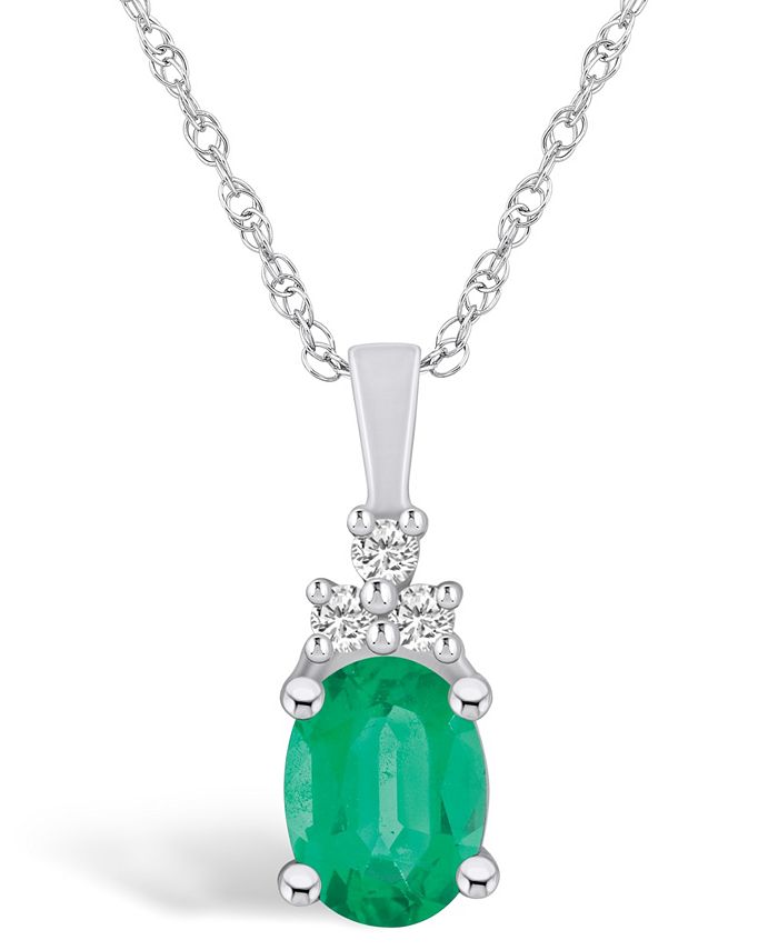 Macy's jewelry emerald necklaces sale