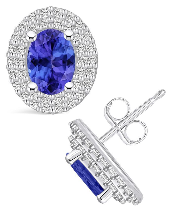 Macys tanzanite deals earrings