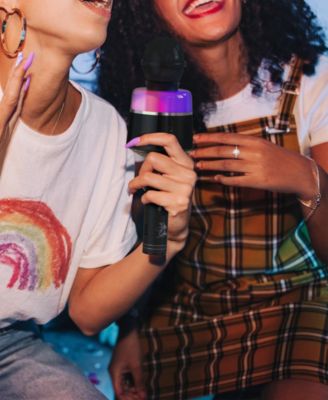 Tzumi Glam Nation Star Glow LED Karaoke Microphone