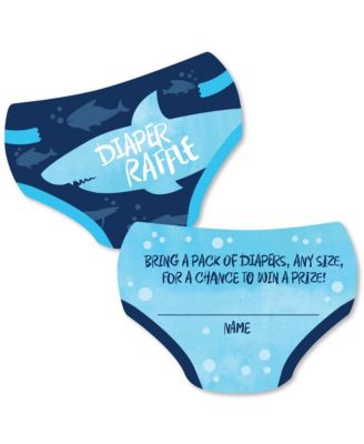 Lumberjack Diaper Raffle Tickets - Buffalo Plaid Baby Shower Game Set Of 24