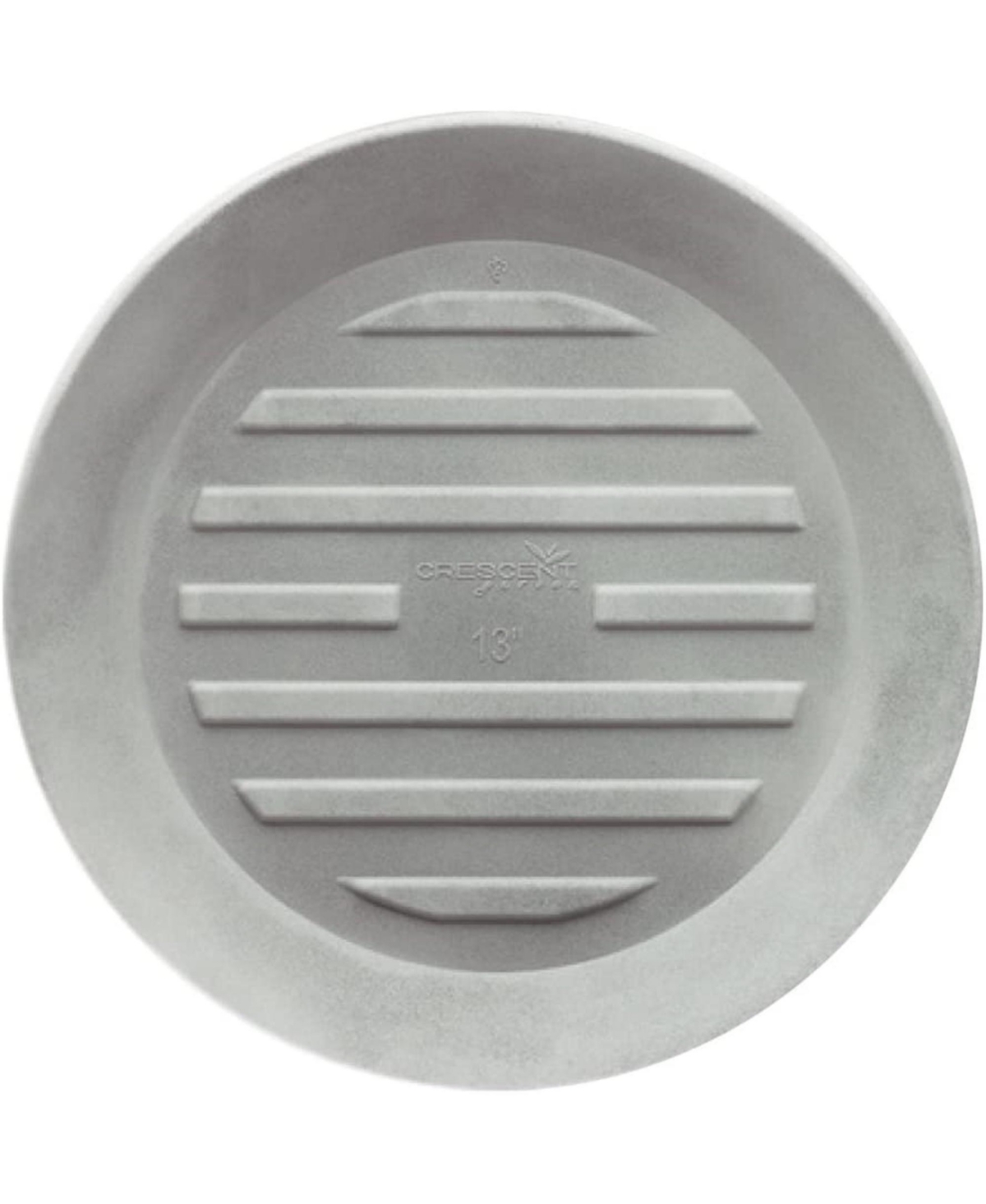 Universal Round Saucer, Weathered Concrete 8in - Grey
