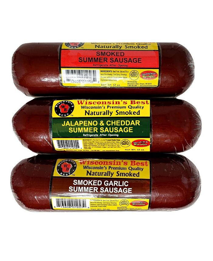 Wisconsin's Best Summer Sausage Sampler Gift Box, 312 oz. Sausage