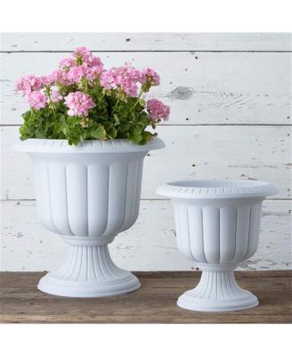 Classic Urn Plastic Planter Stone Colored - 14 Inch Pack of 1