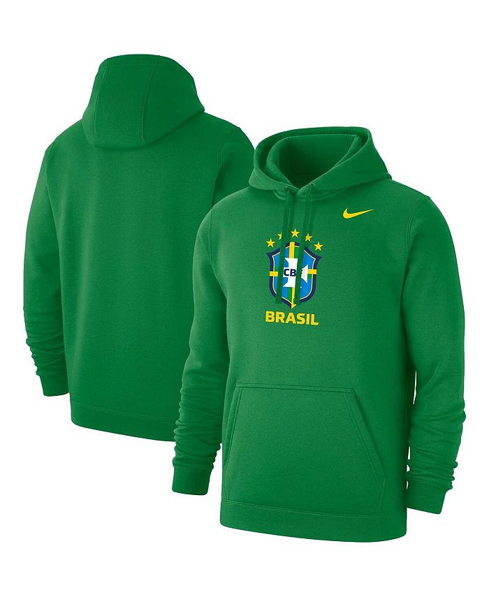 Nike Men's Green Brazil National Team Club Primary Pullover Hoodie - Macy's