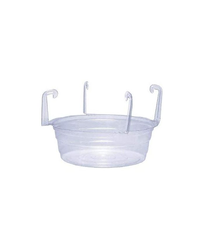 Curtis Wagner Plastics Curtis Wagner Hanging Basket Drip Pan, Clear, 12