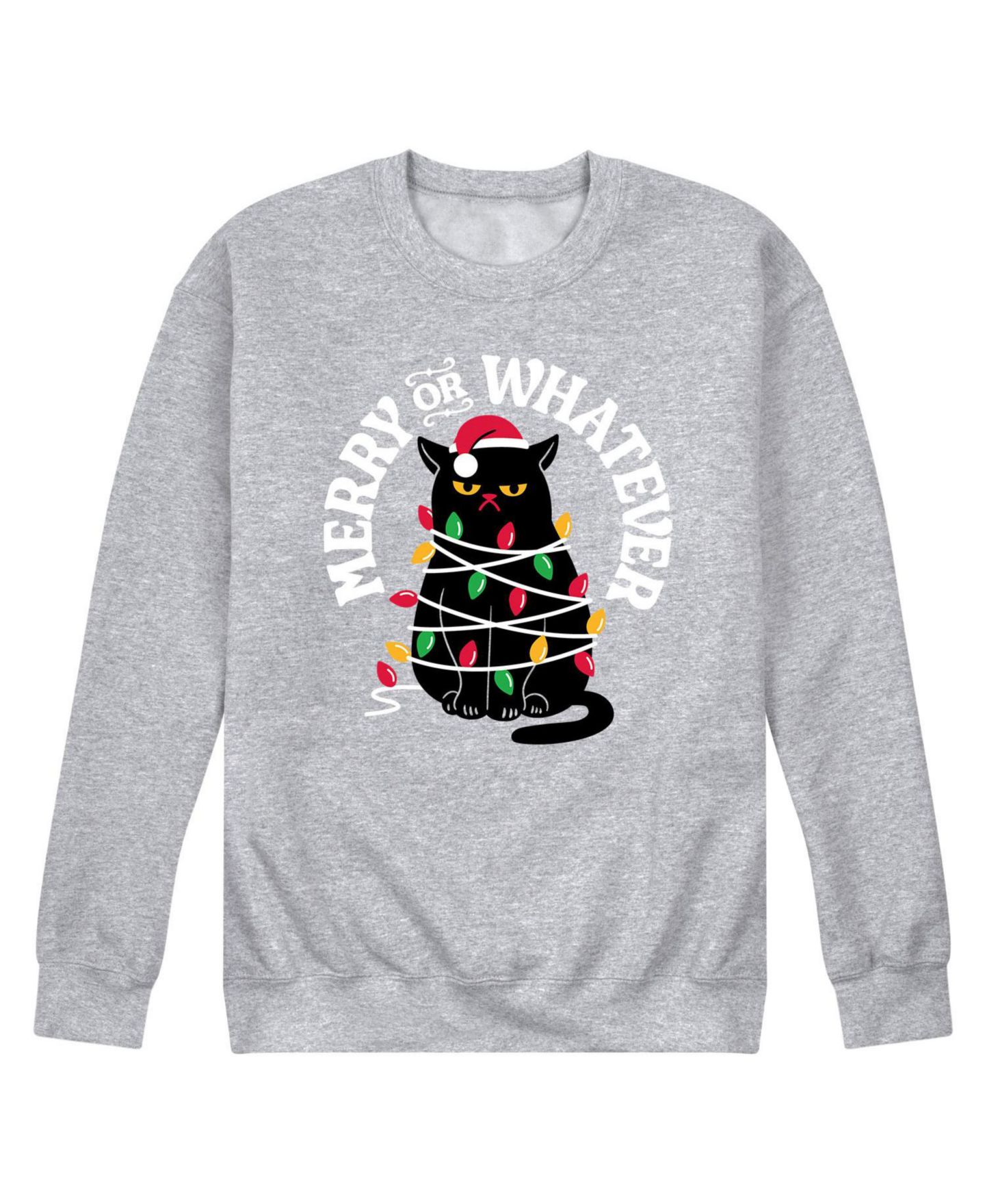Мужская футболка AIRWAVES Merry Or Whatever Fleece, цвет: Серый — фото 1