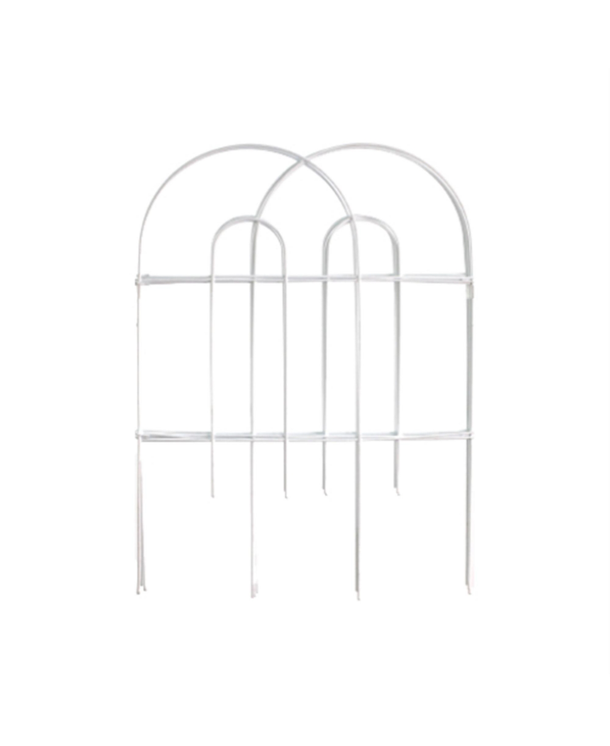 Garden Zone Gard'n Border Round Folding Border Fence, x 10',- White