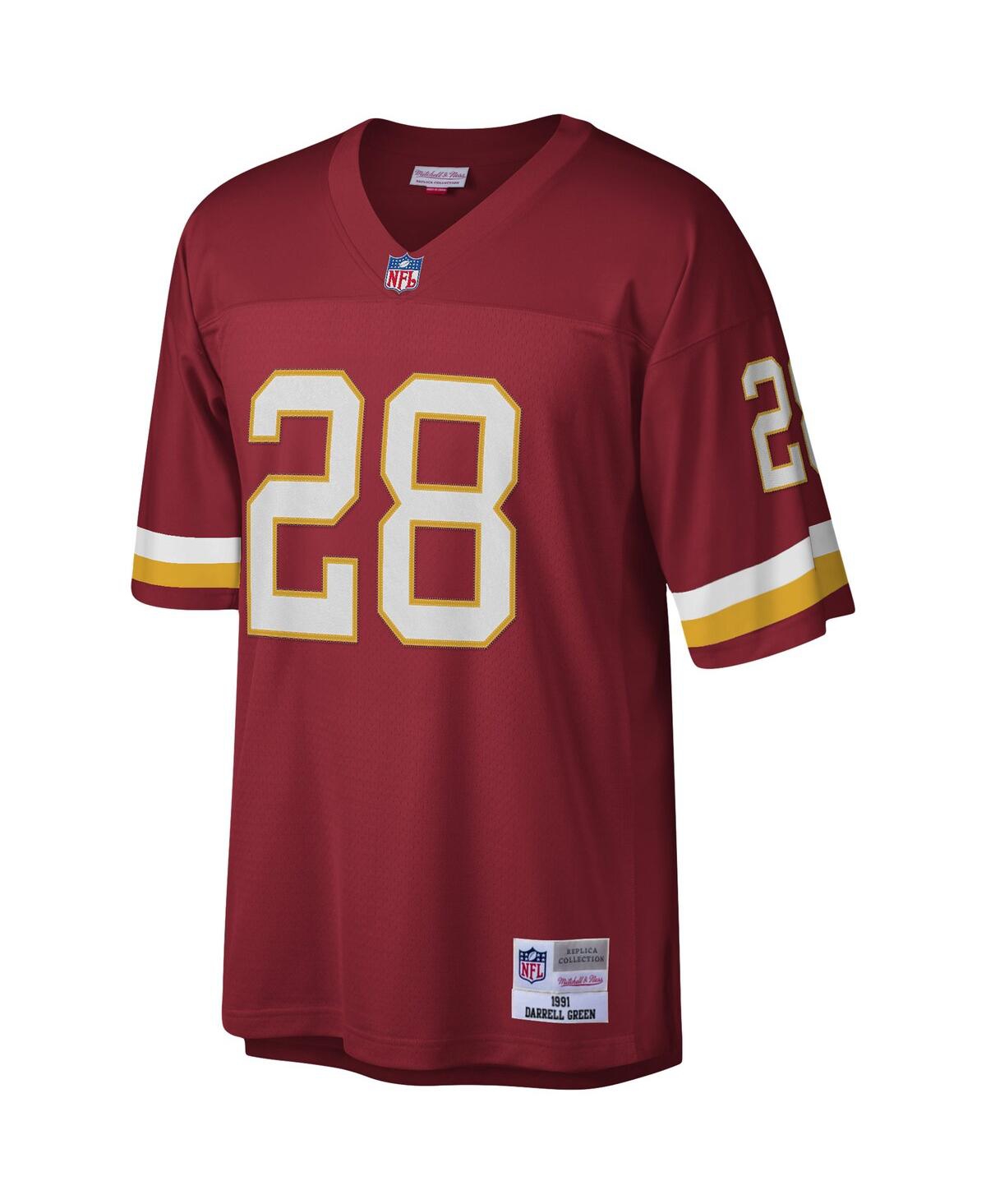 Men's Mitchell & Ness Darrell GreenWashington Football Team Legacy Replica Jersey - Burgundy