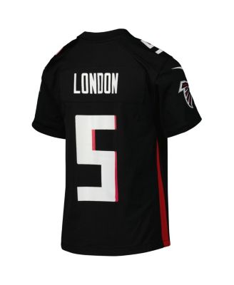 Big Boys Drake London Black Atlanta Falcons Game Jersey
