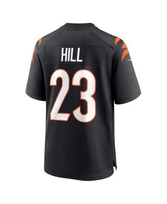 Men's Daxton Hill Black Cincinnati Bengals 2022 NFL Draft First Round Pick Game Jersey