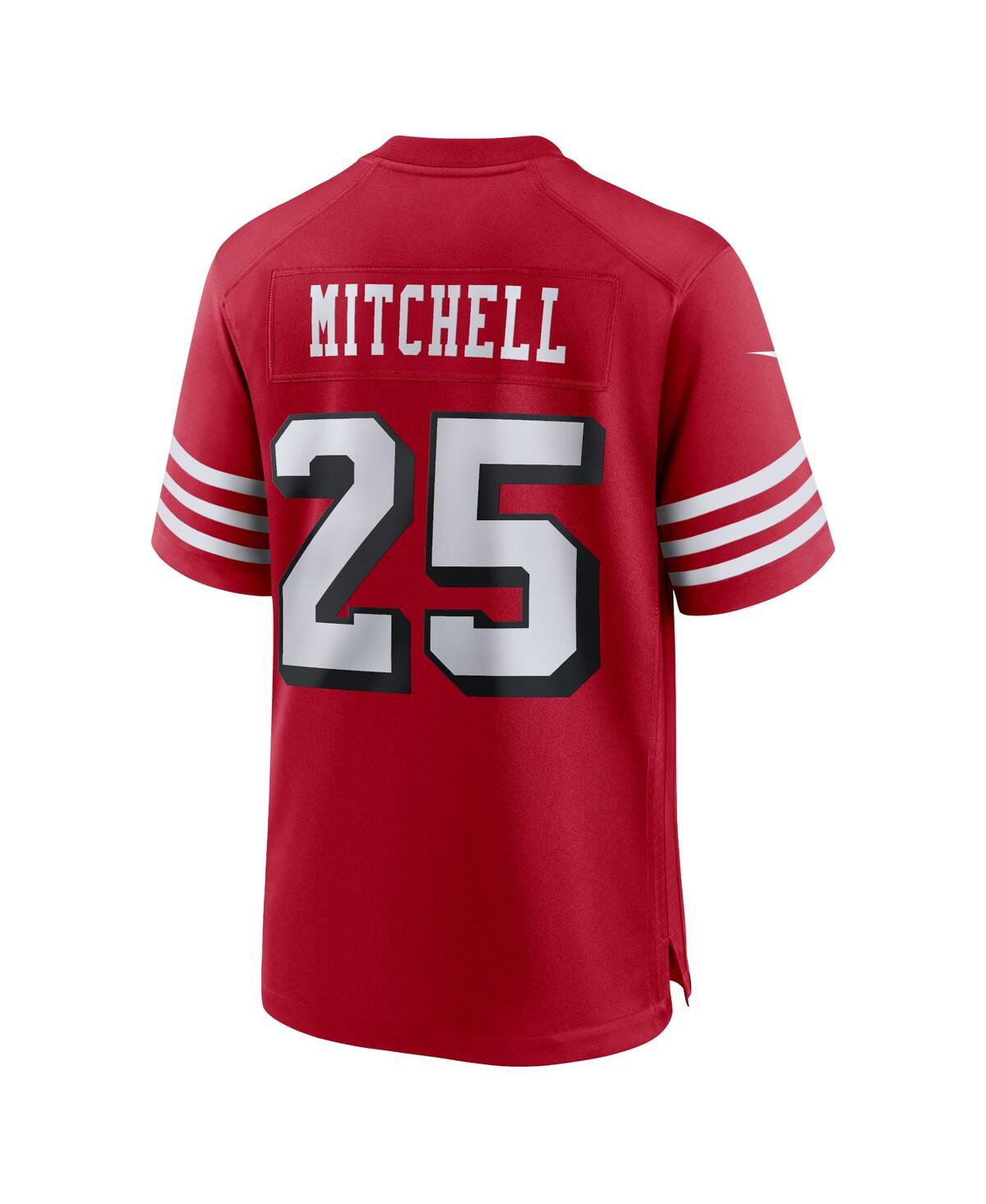 Men's Nike Elijah MitchellSan Francisco 49ers Alternate Team Game Jersey - Scarlet