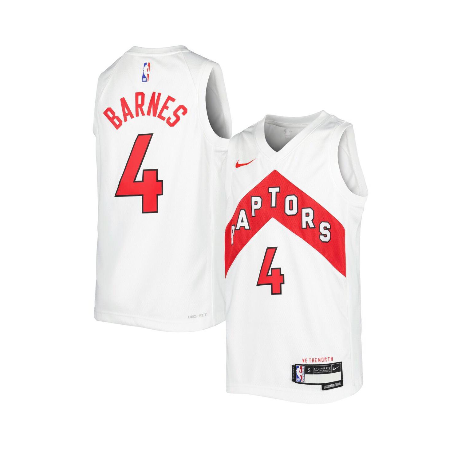 Big Boys Scottie Barnes White Toronto Raptors 2021/22 Swingman Player Jersey - Association Edition