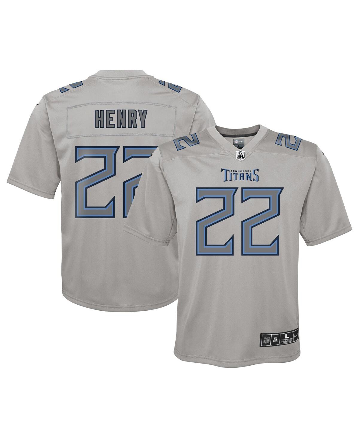 Youth Boys Nike Derrick Henry Gray Tennessee Titans Atmosphere Game Jersey