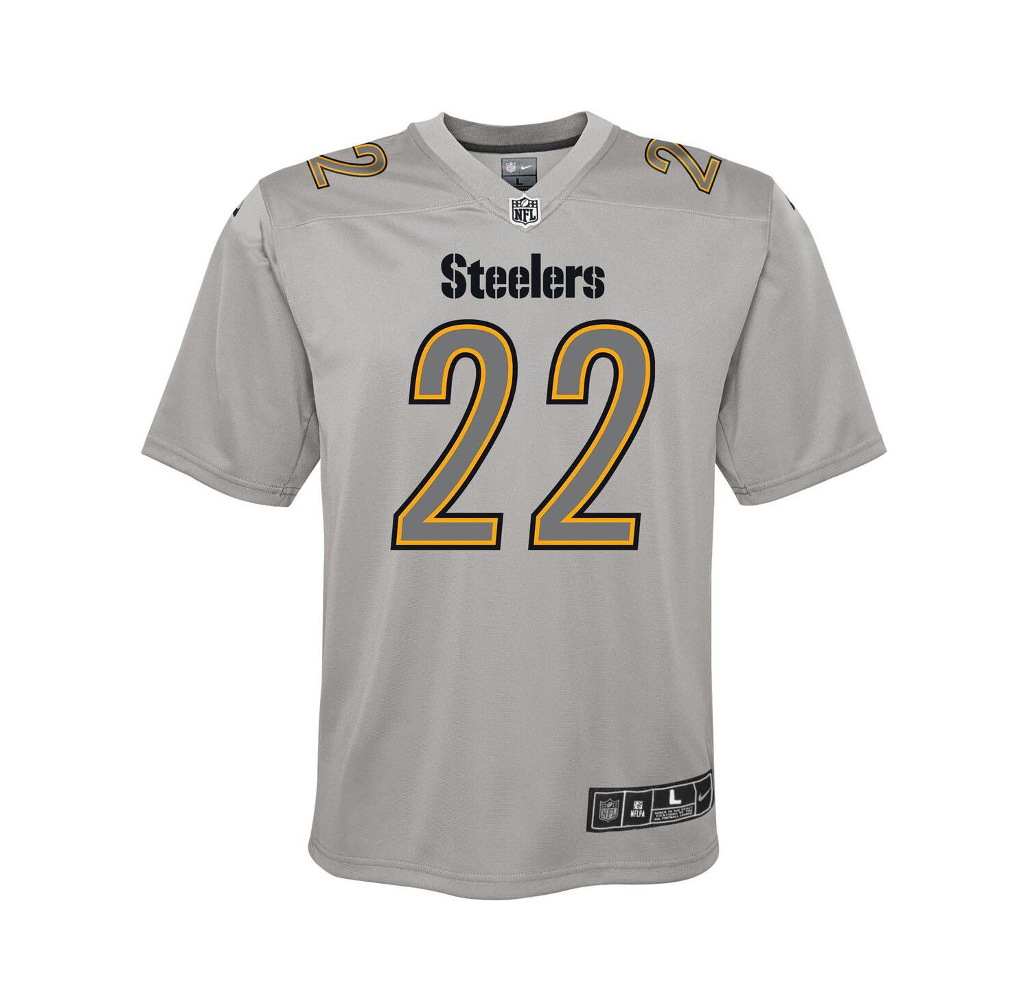 Big Boys Najee Harris Gray Pittsburgh Steelers Atmosphere Game Jersey