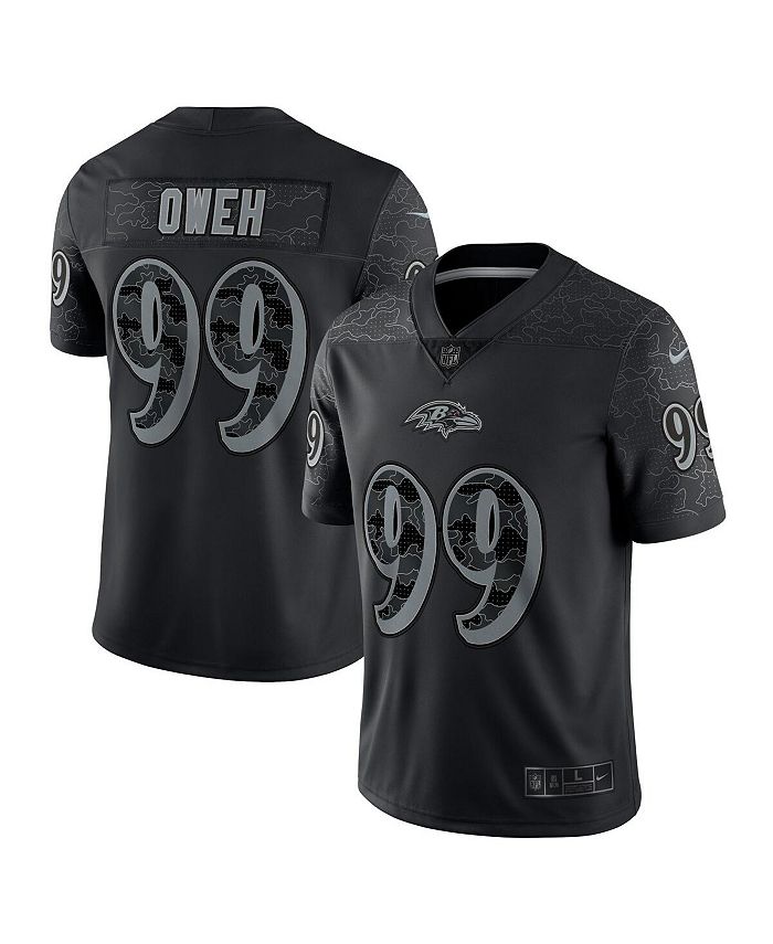 Nike Men's Odafe Oweh Black Baltimore Ravens RFLCTV Limited Jersey - Macy's
