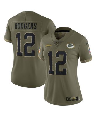 Youth Nike Aaron Rodgers Olive Green Bay Packers 2022 Salute To Service  Player Limited Jersey