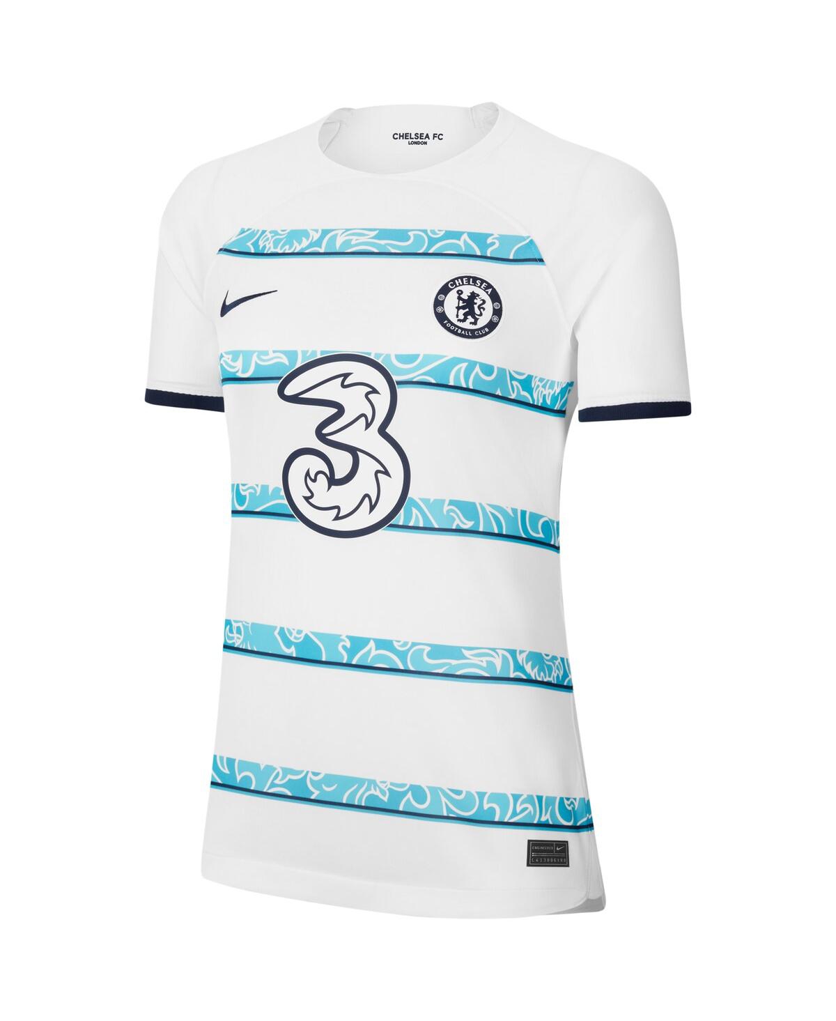 Women's NikeChelsea 2022/23 Away Breathe Stadium Blank Replica Jersey - White
