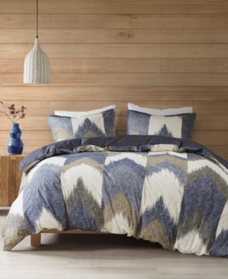 Alpine Chevron Stripe Reversible Comforter Set, Full/Queen