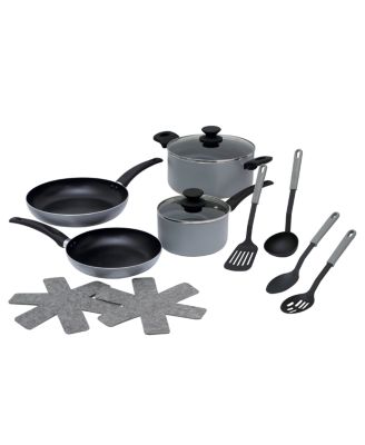 T-Fal 12-Piece Black Cookware Set