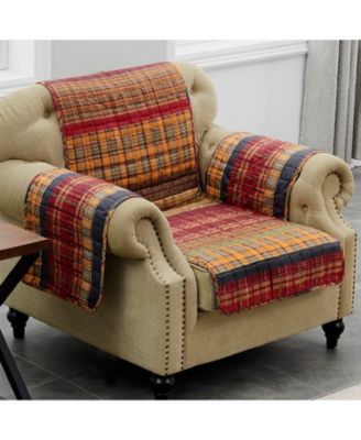 Gold-tone Rush Armchair Protector, 81" x 81"