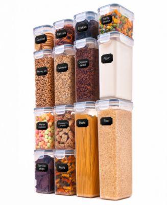 Cheer Collection Air Tight Food Storage Container, 14 Pack - Macy's