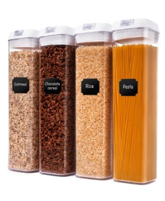 4 Piece Food Storage Containers, 1.9 Liter