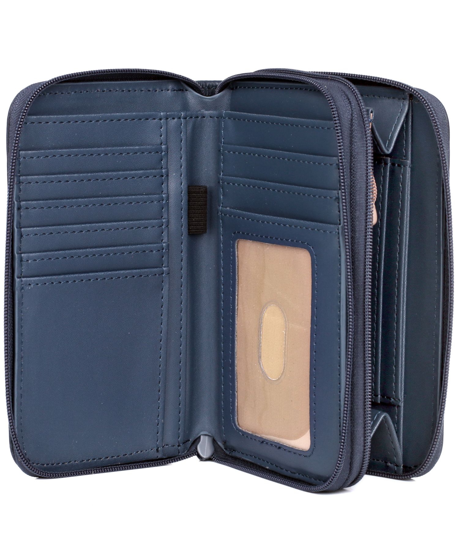 Women's Heiress Double Zip Organizer Wallet